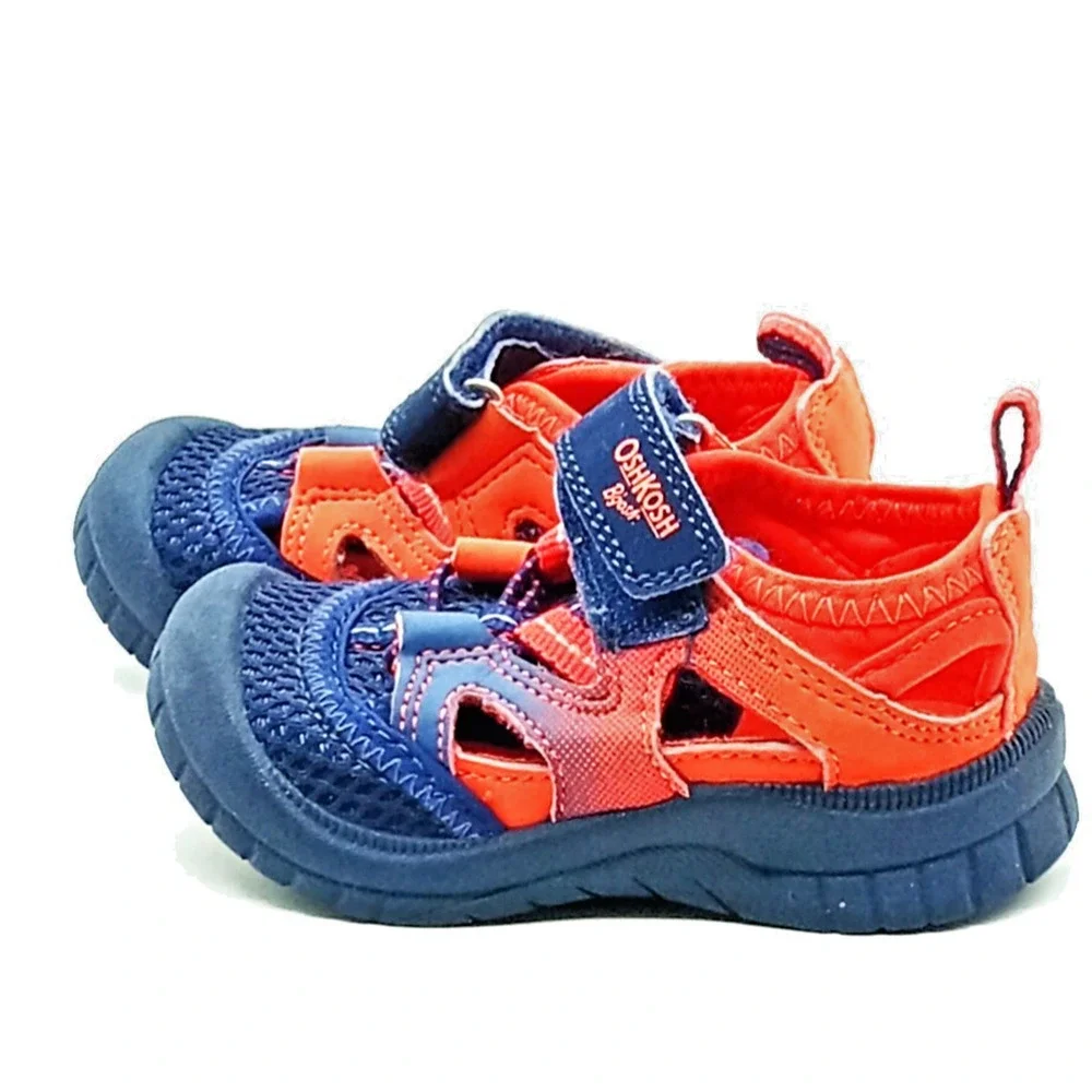 OshKosh B'gosh Sneaker Sandals Toddler Boys' Size 6 Machine Washable Bump Toe